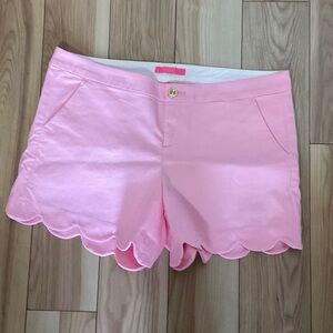 NWT Lilly Pulitzer 5" Buttercup Stretch Shorts Conch Shell Pink Size 14